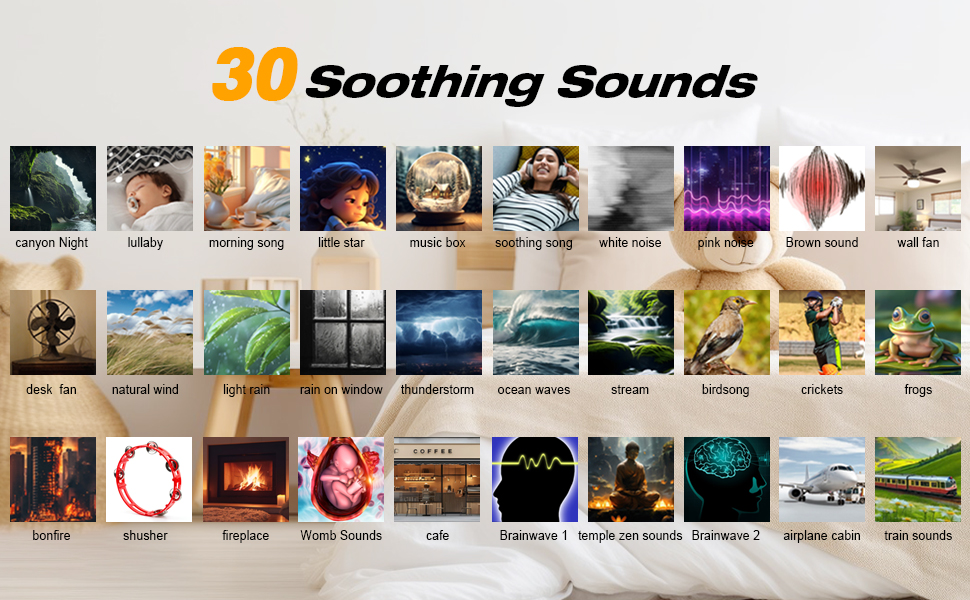 30 Soothing Sounds