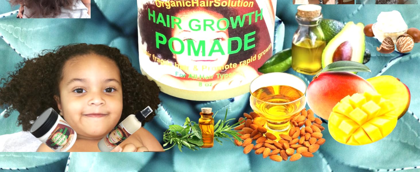 Hair stimulator pomade grease rosemary peppermint avocado