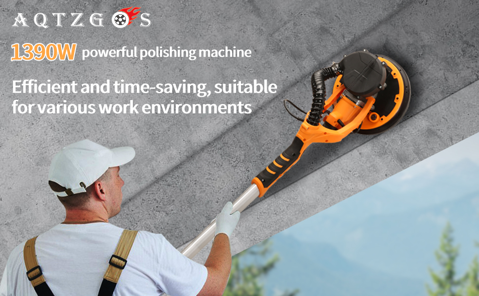 Drywall Sander, Electric Drywall Sander 1390W 8.5A Variable Speed 900