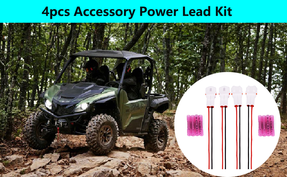 4pcs Accessory Power Lead Kit Compatible with Yamaha