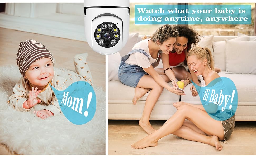 Light Bulb Camera,360 Light Bulb Security Camera,Light