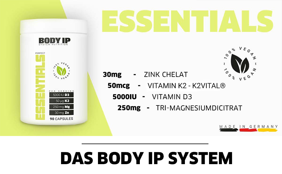 Daily Essentials Vitamin D3 Vitamin K2 Magnesium Zink www.amazon.de