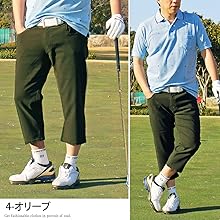   - 新品   ゴルフ　クロップドパンツ TopIsm ゴルフ スーパーストレッチ クロップドゴルフパンツ