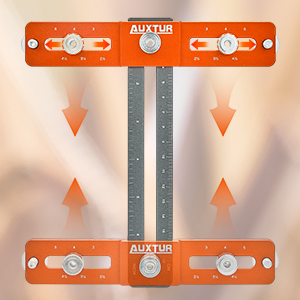 AUXTUR Cabinet Hardware Jig, Adjustable Cabinet Handle Template Tool ...