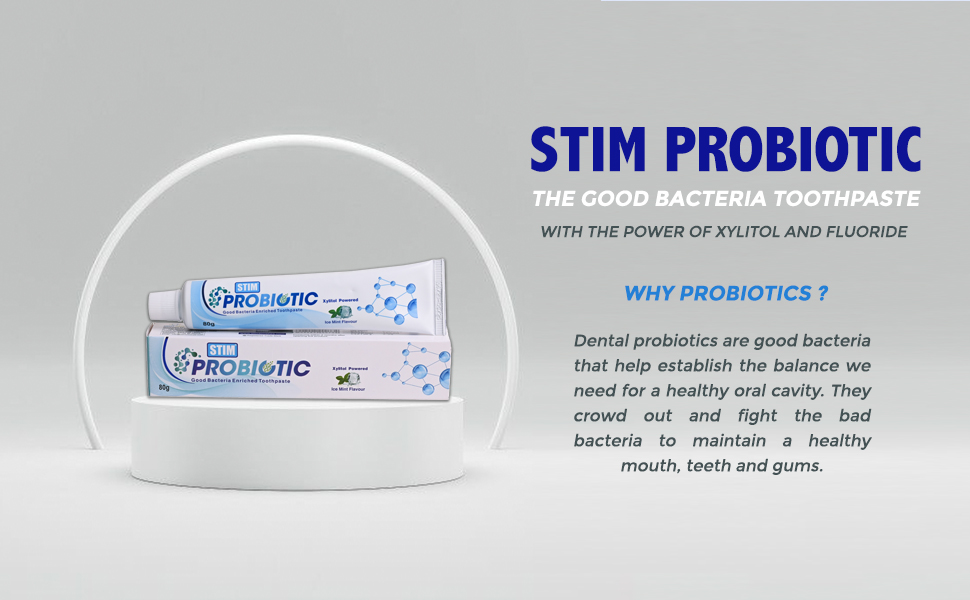 Buy STIM Probiotic Toothpaste Freshens Bad Breath Xylitol Powered