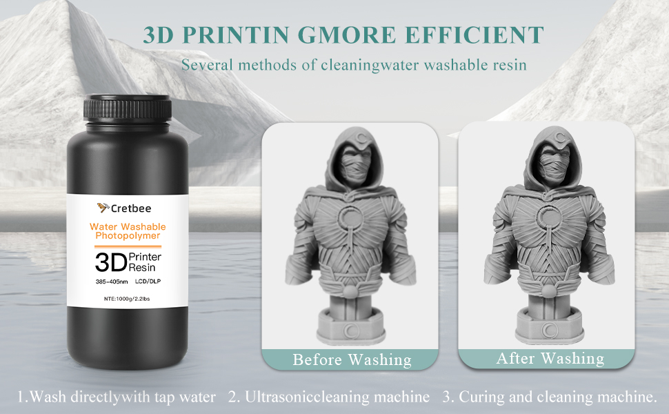 3D Printer Resin Water Washable white