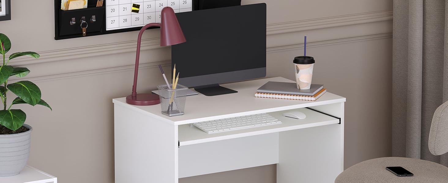 Vida Designs Huby Small Computer Desk, Home Office Compact PC/Laptop