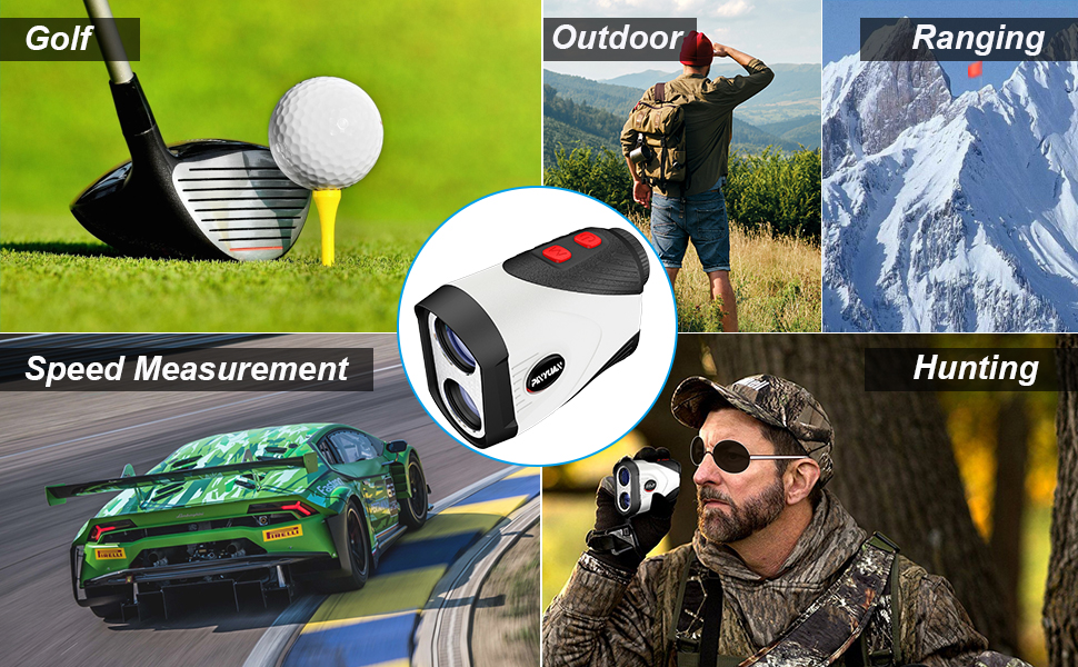 Range Finder Golf, 1200 Yard Laser Rangefinder for Golf & Hunting Range Finder Distance