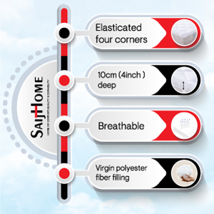 SAIJHOME mattress topper