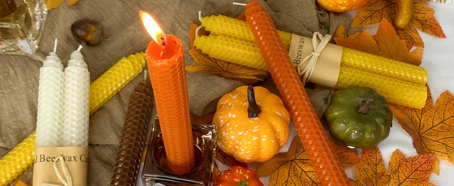 fall taper candles