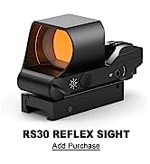 Feyachi RS-30 Reflexvisier, Mehrfachabsehensystem, Rotpunktvisier mit Picatinny-Schienenmontage, ...