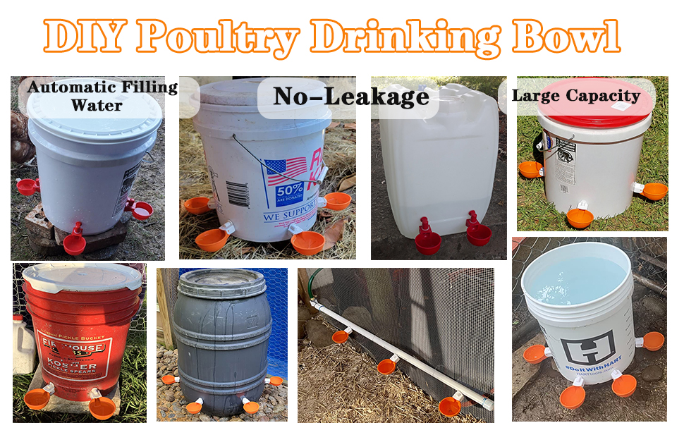 12 Pack Large Chicken Water Cups,Automatic Chicken Waterer