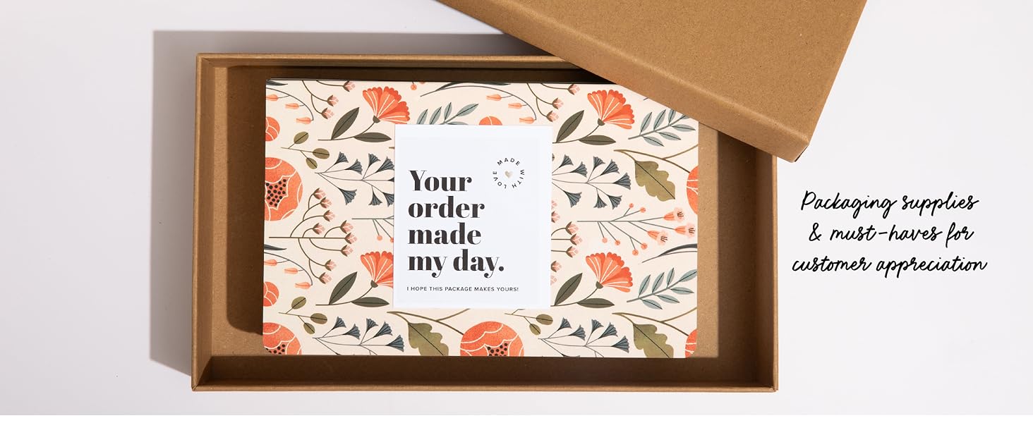 packaging supplies and must-haves for customer appreciation