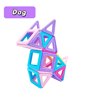 Blocs de construction magnétiques _ Cadeau fille 3 4 5 6 ans _ Jouet à partir de 3 4 5 6 7 ans Garçon Fille