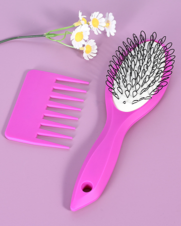 pink wig brush for synthetic wigs