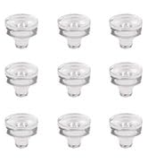 INCREWAY 12PCS Wine Bottle Stopper Crystal Clear with Airtight Silicone Seal Wine Preserver Saver...