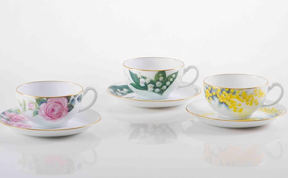 Amazon | 大倉陶園 For you 「バラ」 カップ＆ソーサー コーヒー