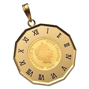 Amazon.co.jp: [スペランツァ] K24 純金 コインペンダント ドルフィン