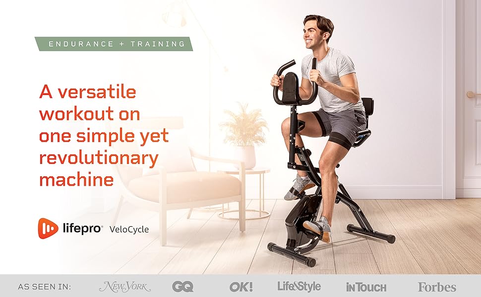 LifePro Folding Exercise Bike and Rowing Machine 2 in 1