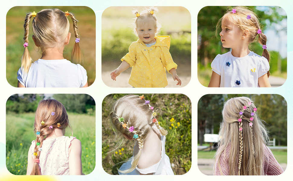 Mini Flower Hair Clips