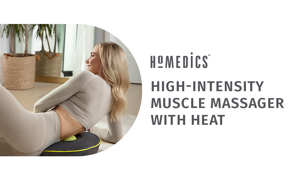 high intensity muscle massager with heat