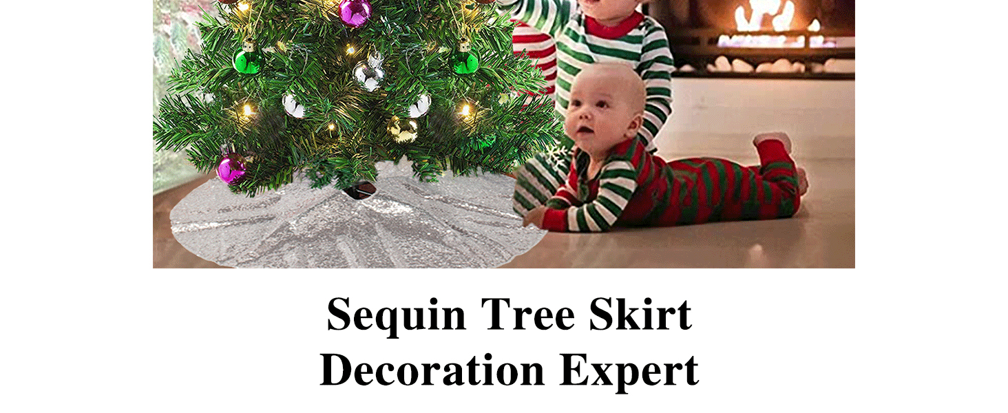 Tree Skirt Silver