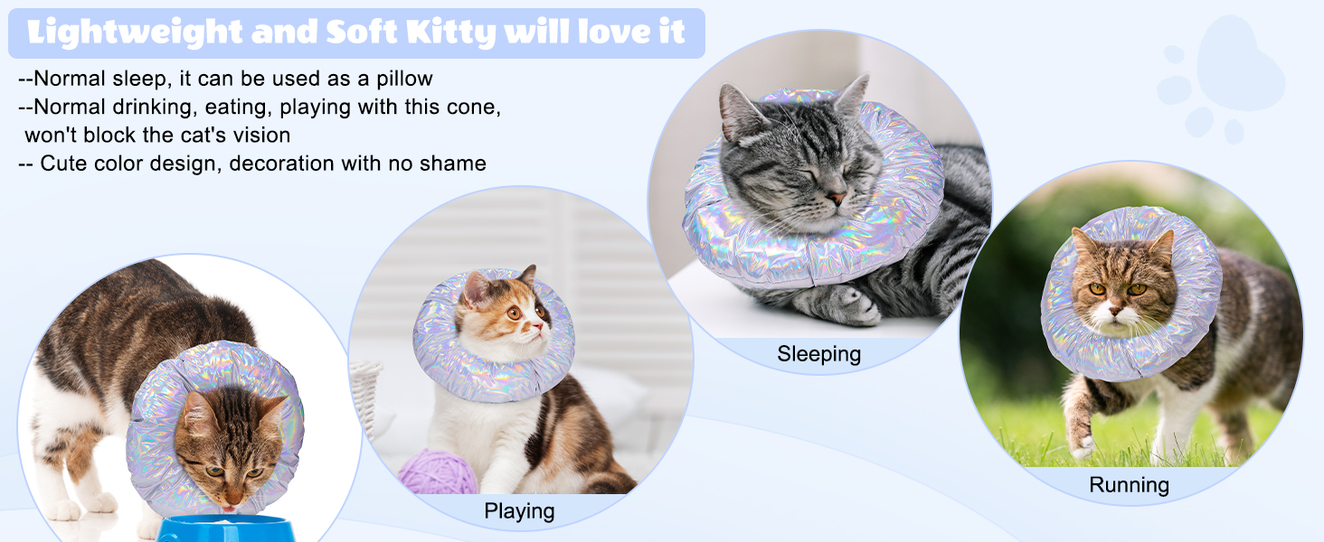 Bienbee Cat Cone, Soft Laser Cat Cone Collar AntiLicking