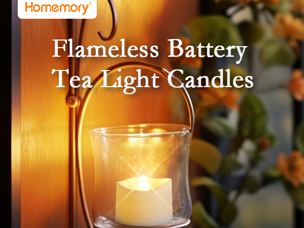 LED tea lights candles battery operated