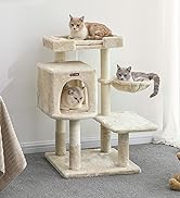 大型猫用キャットタワー - 多頭飼いにピッタリ、巨大ハウスハンモック Amazon | FEANDREA キャットタワー据え置き 多頭飼い 大型猫用