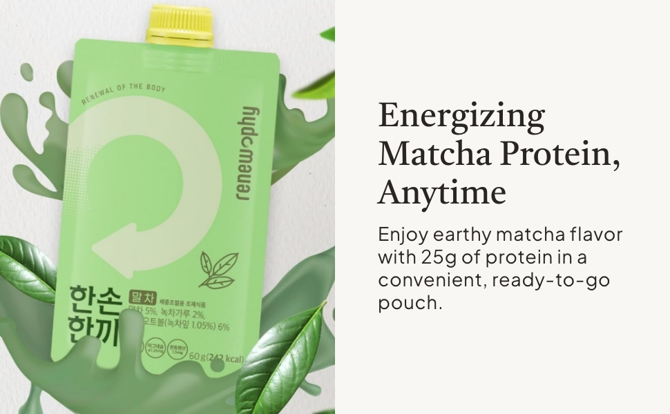 energizing matcha protein, anytime!