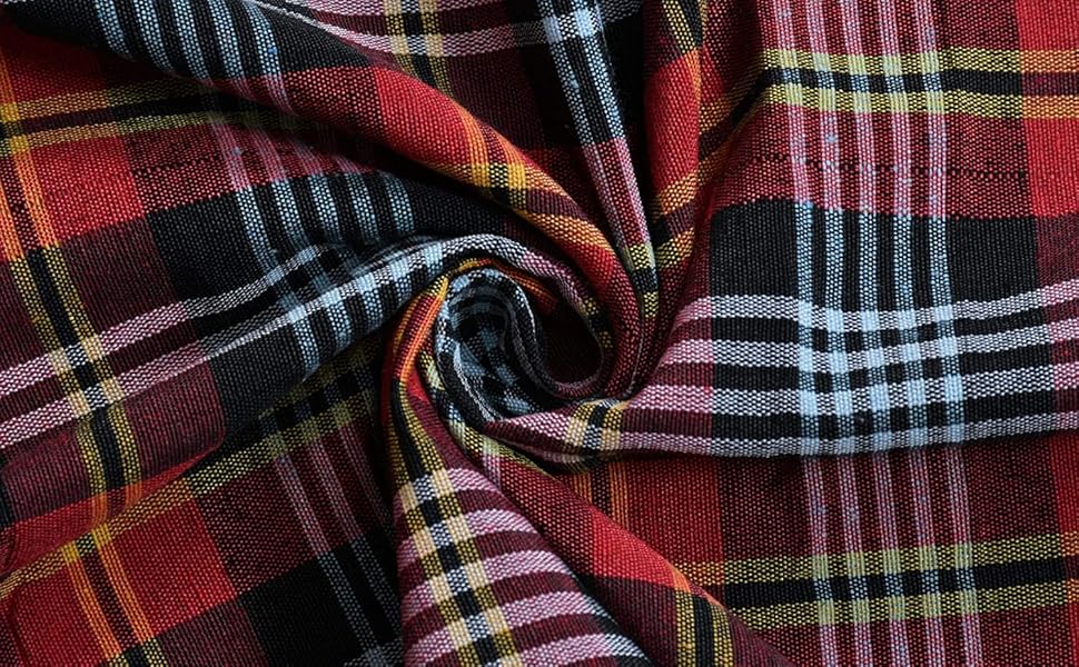 A Cube Luxury Solutions Cotton Checked Mattress Cover (Multi Color, 4x6 Ft.)