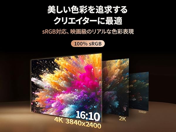 Amazon.co.jp: Miuniu モバイルモニター 4K 13.4インチ モニター