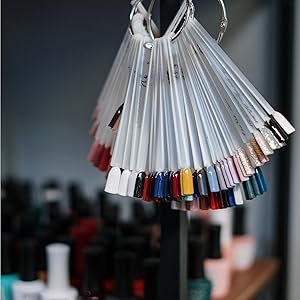 clear sector fan boards false nail art tips sticks for nail art designs dip nails practice 