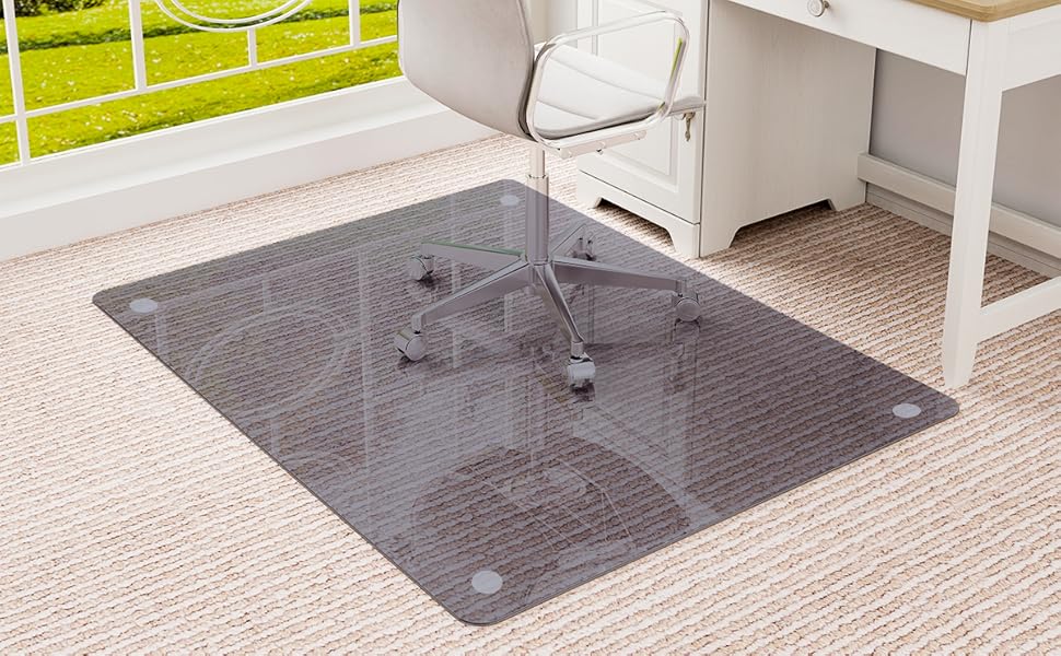 Easly 36" x 46" Chair Mat for Carpet Office Chair Mat