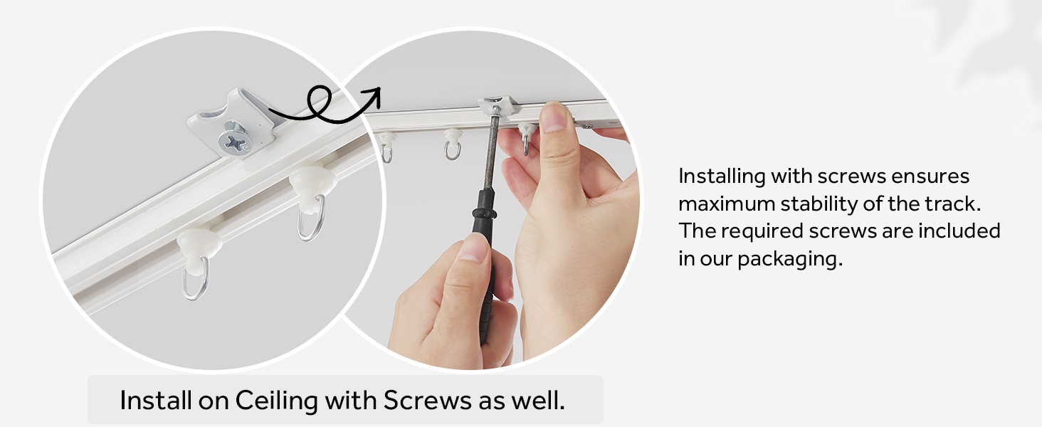 ceiling curtain tracks ceiling mounted