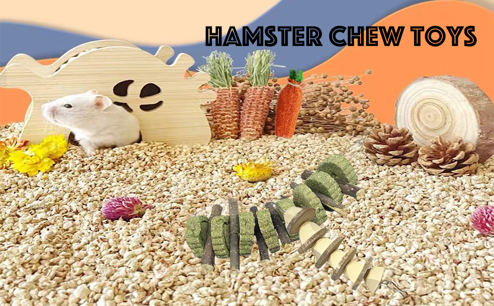 Toulideifaria Guinea Pig Chew Toy Hamster Teeth Chew Toys