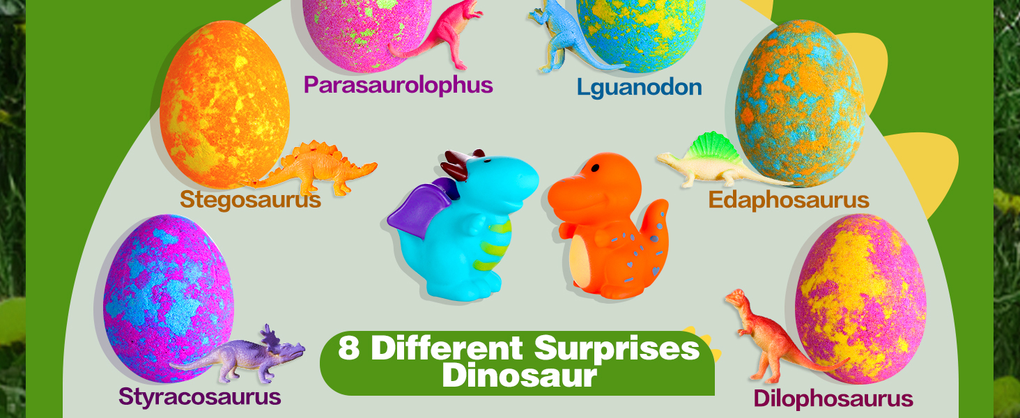 Bath Bombs for Kids, Aofmee Dinosuars Bath Bombs with Surprise Inside