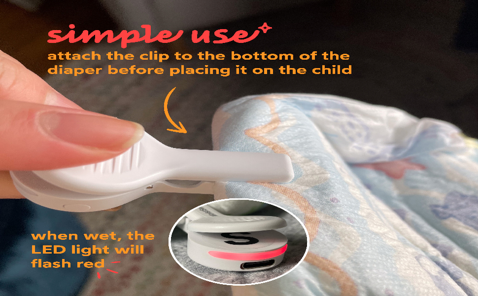 MoistSense Diaper Wetness Indicator Clip (2 Packs