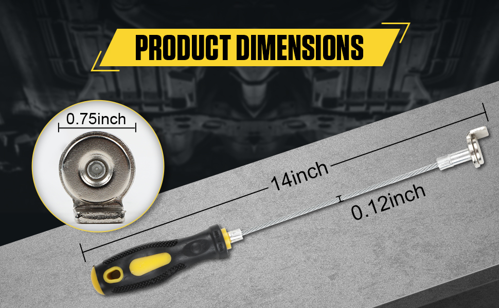 Strong Oil Drain Plug Remover Tool, Anti Scald