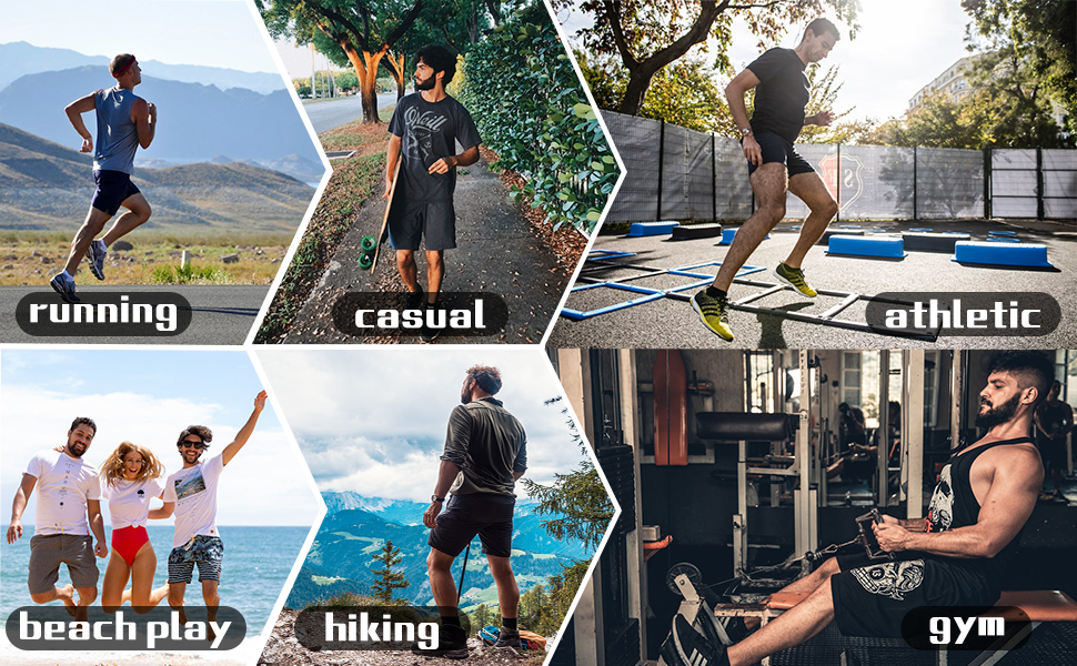 Designed for men who play sports, running, hiking, walking, fishing, gym, outdoor