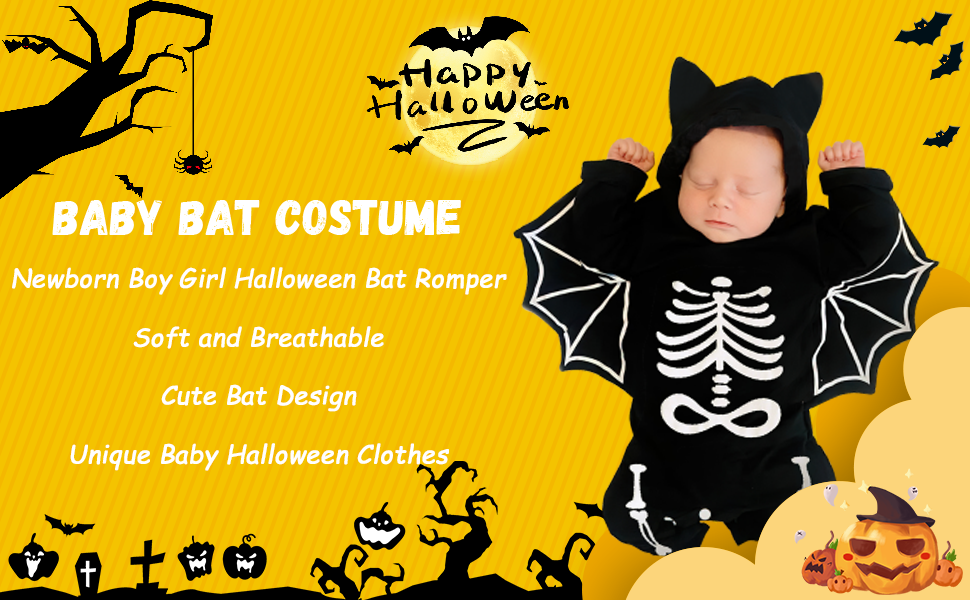 Bat costume baby