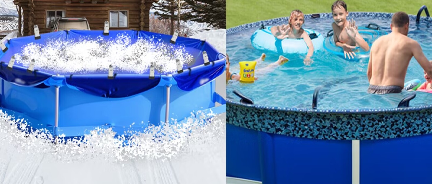 100FT Pool Cover Cable & 2 Pack Winches, Pool Closing Kit