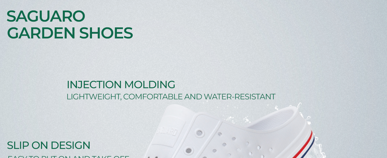 breathable lightweight garden shoes water clogs