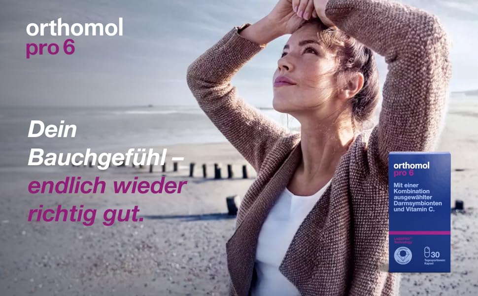 Orthomol Pro 6 mit einer Kombination ausgewählter Darmsymbionten und Vitamin C, 30 St
