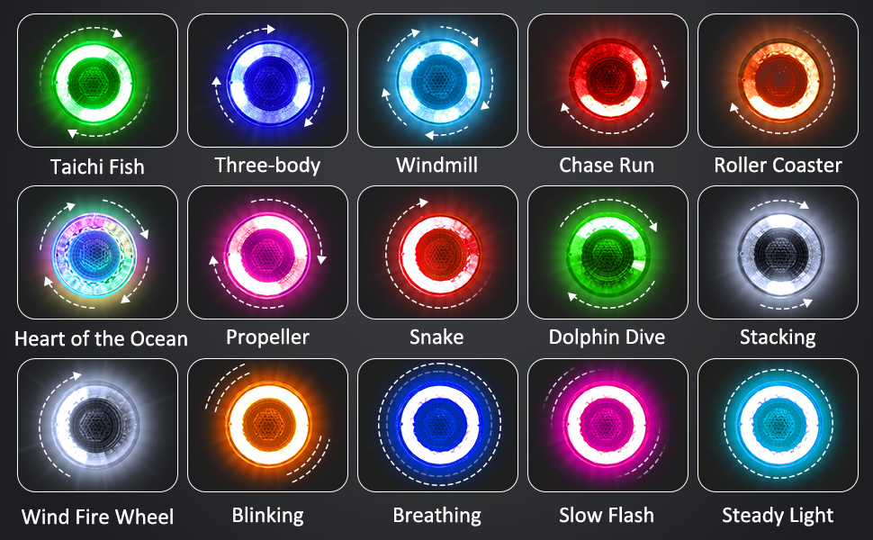 Colorful Bike Tail Light 3