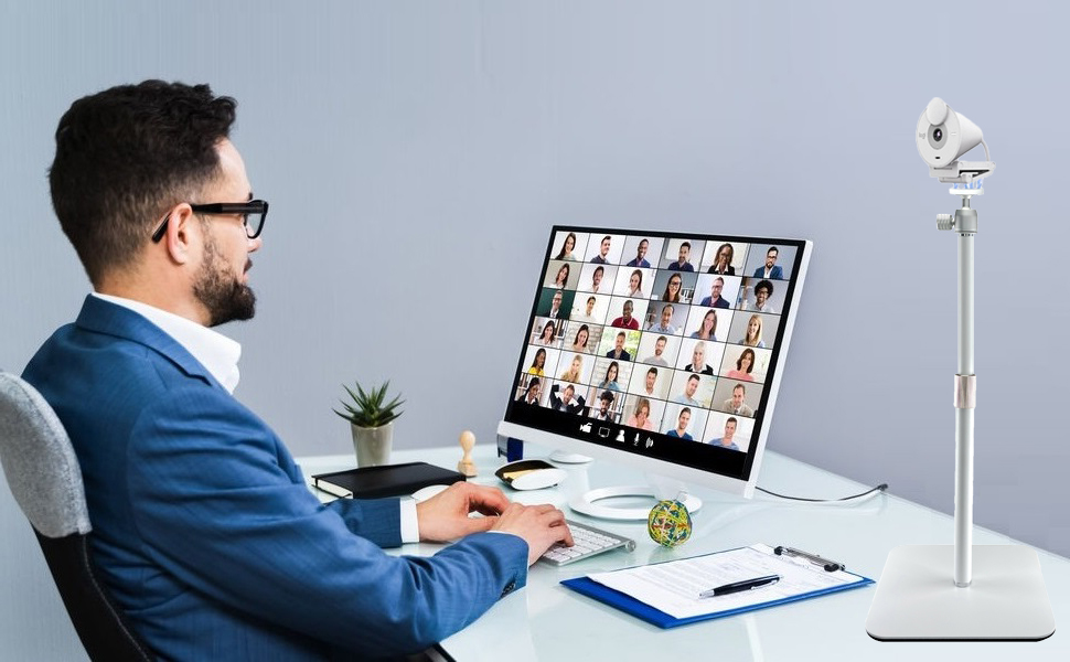 White Webcam Magnetic Stand