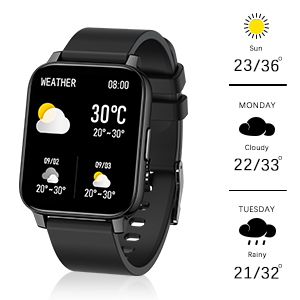 1.69 inch full touchscreen smart watch,smart watch, fitness tracker with heart rate monitor,