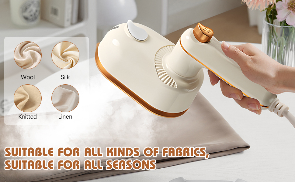 2-in-1 Handheld Steam Iron with Anti-Scald Base