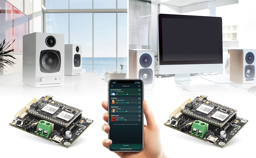 Arylic Up2stream Mini V3, Audio Preamplifier Board for DIY Speakers