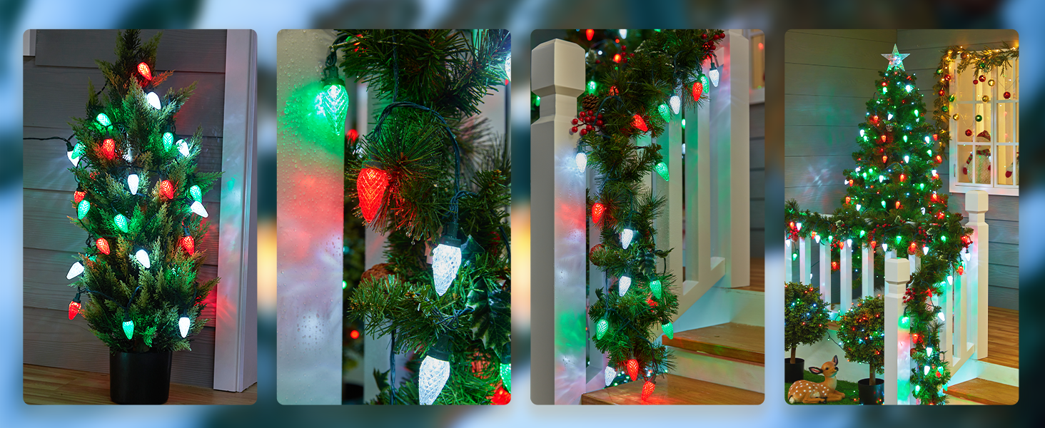 christmas lights outdoor decorations